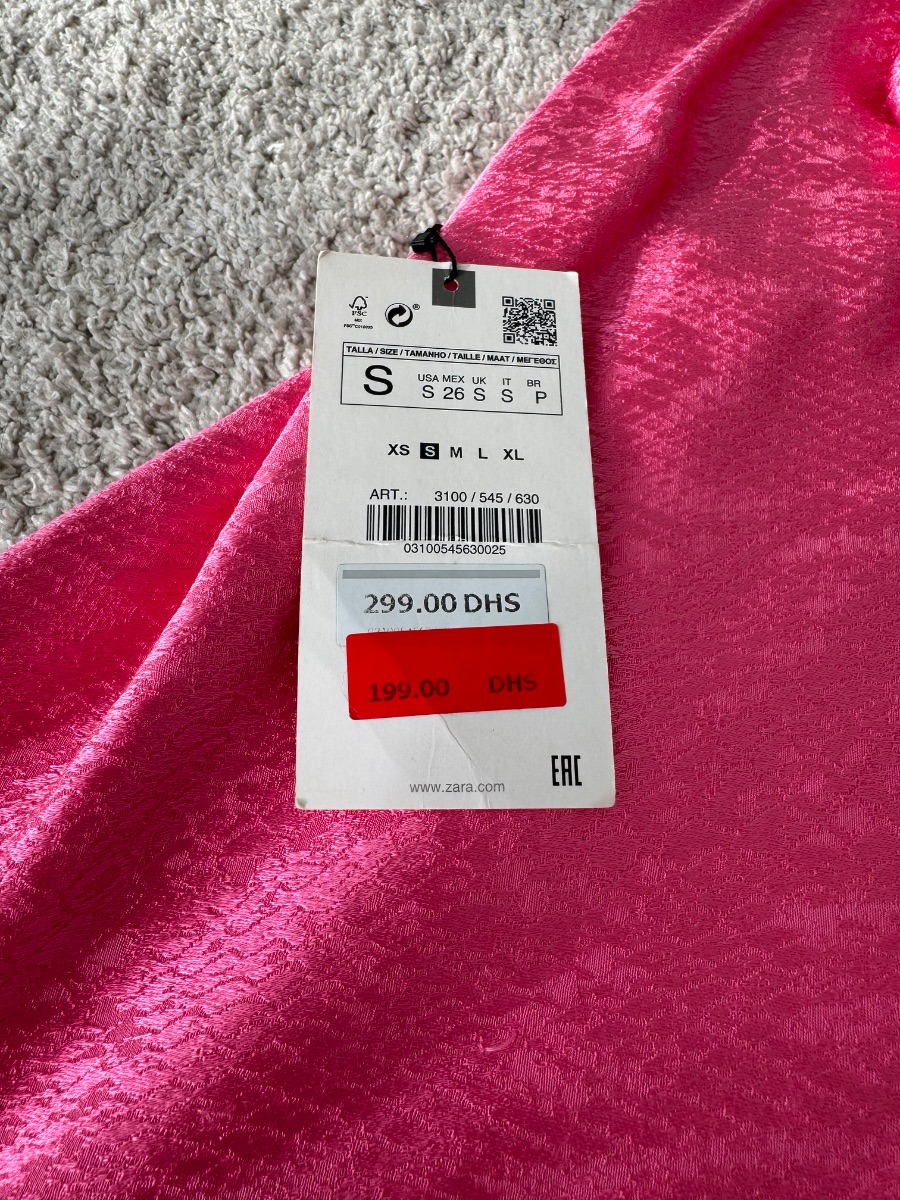 Zara pink dress size S photo 3