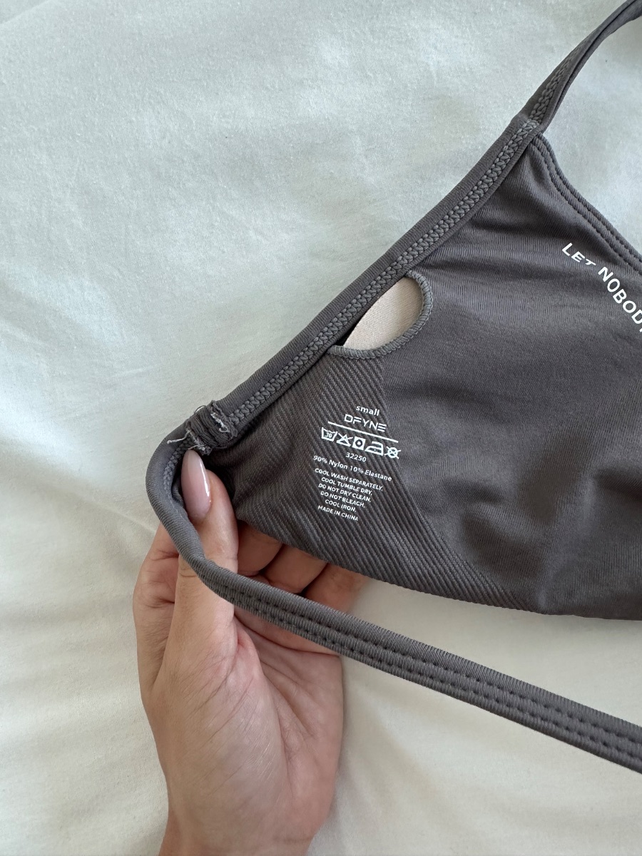 DFYNE sports bra truffle photo 3