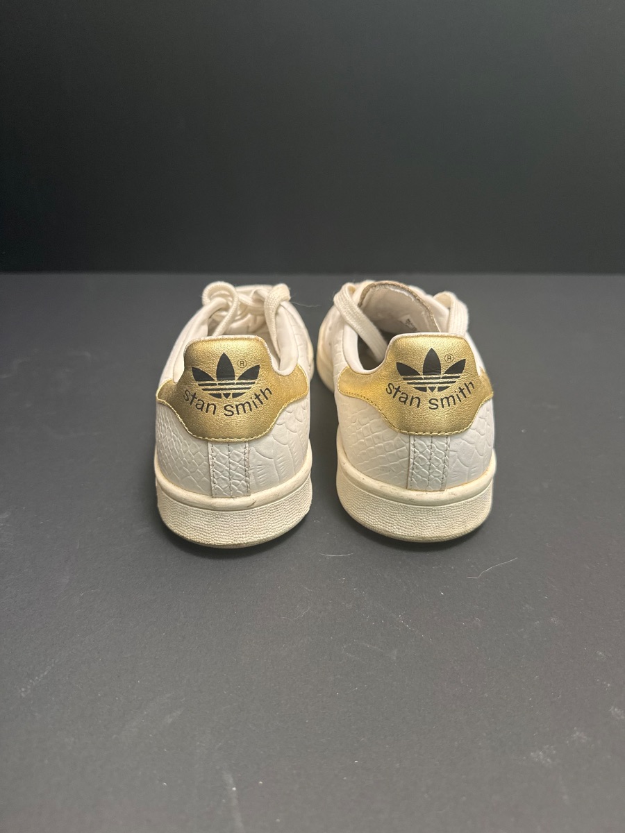 Adidas Stan Smith (White Croc / Gold Accent) - No box photo 3