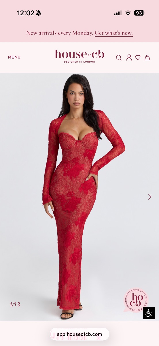 Red Maxi Dress - House of CB