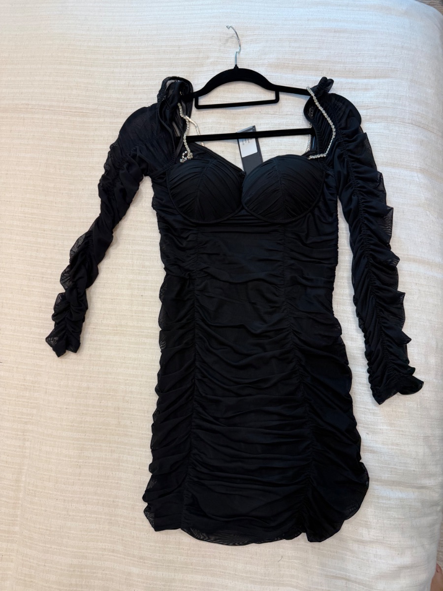 Elle Zeitoune ruched mini dress. Brand new with tags photo 2