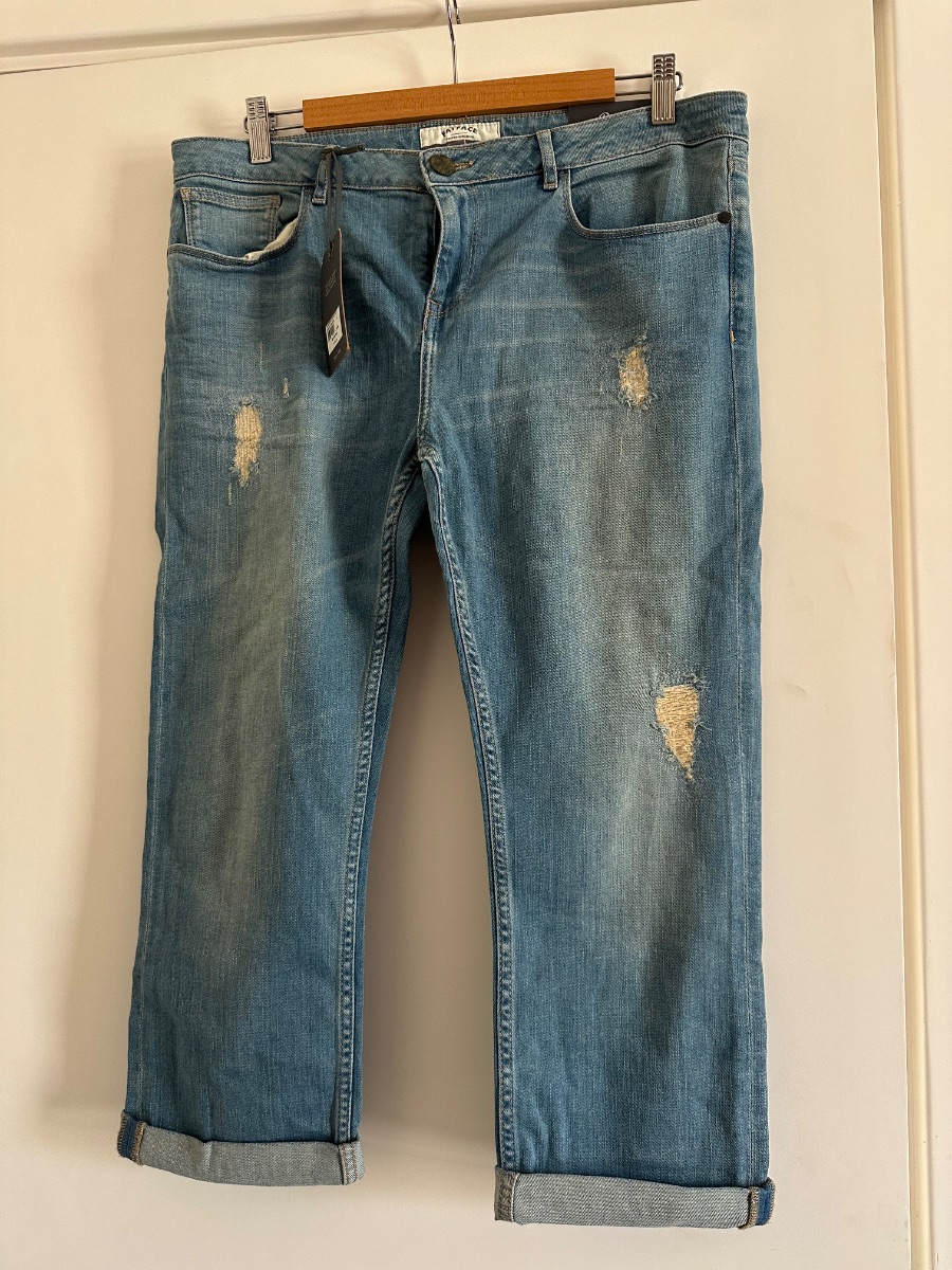 Fat Face RIP AND REPAIR NEW PALE CROP JEANS