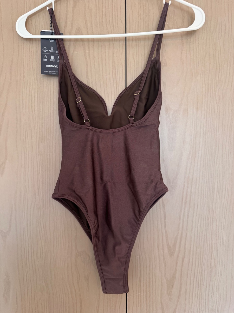 Fae brown one-piece swimsuit photo 2