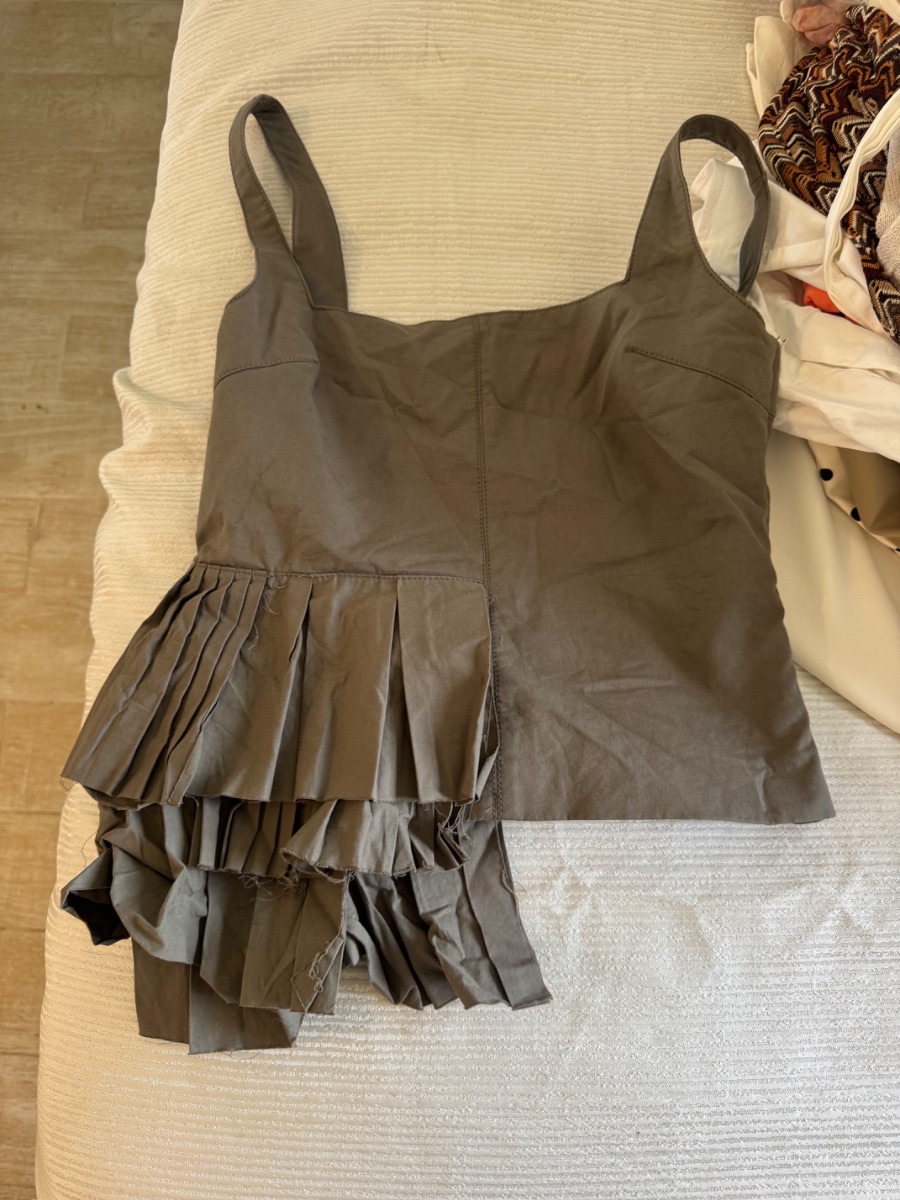 Zara khaki top