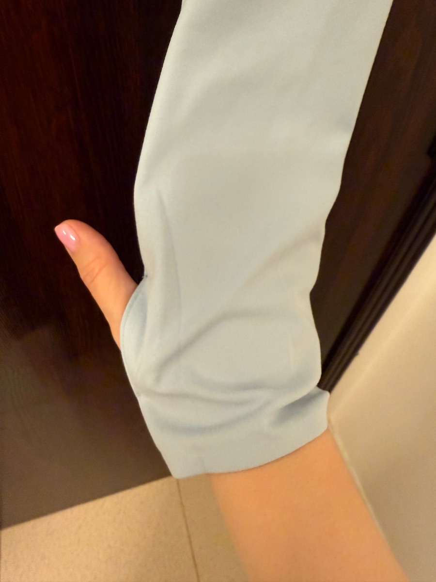 Uniqlo baby blue sport top photo 3