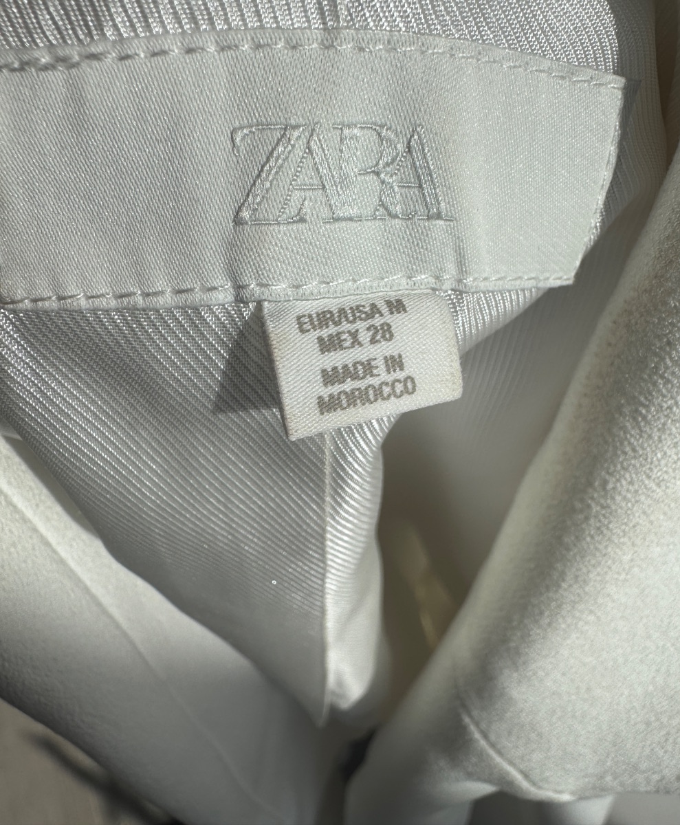 Zara white fitted blazer photo 2