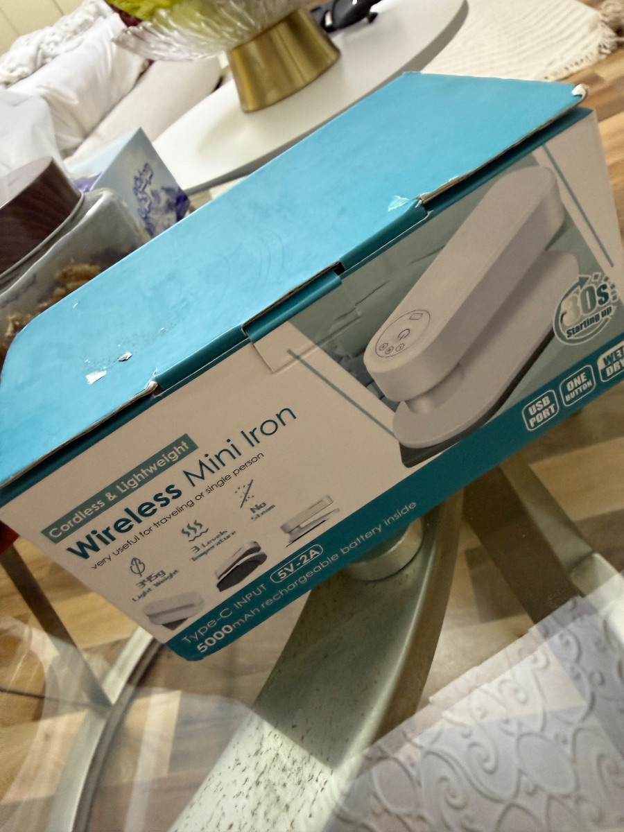 Wireless portable iron