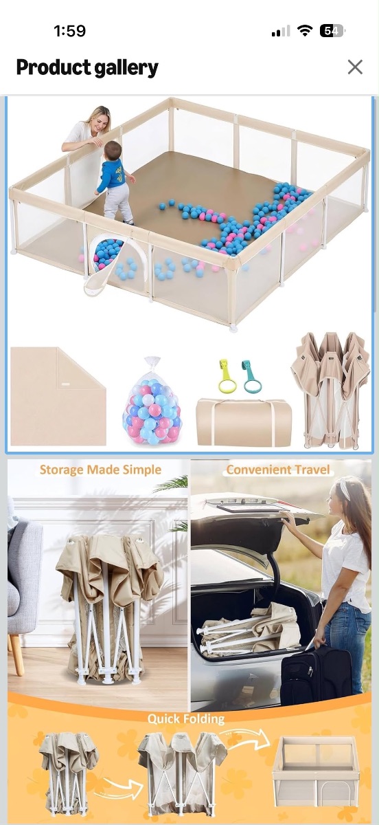 Amazon Foldable baby play PEN photo 2