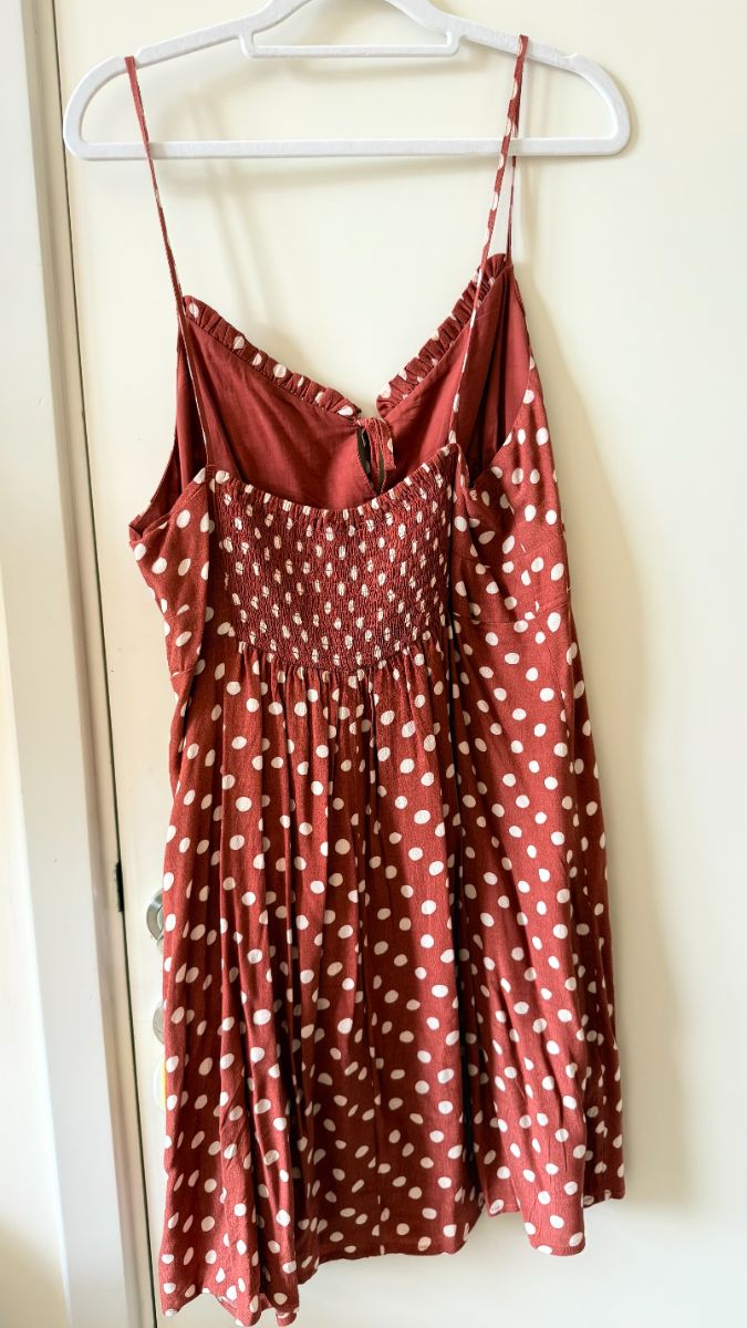 Mango Polka Dot Short Dress Large photo 2