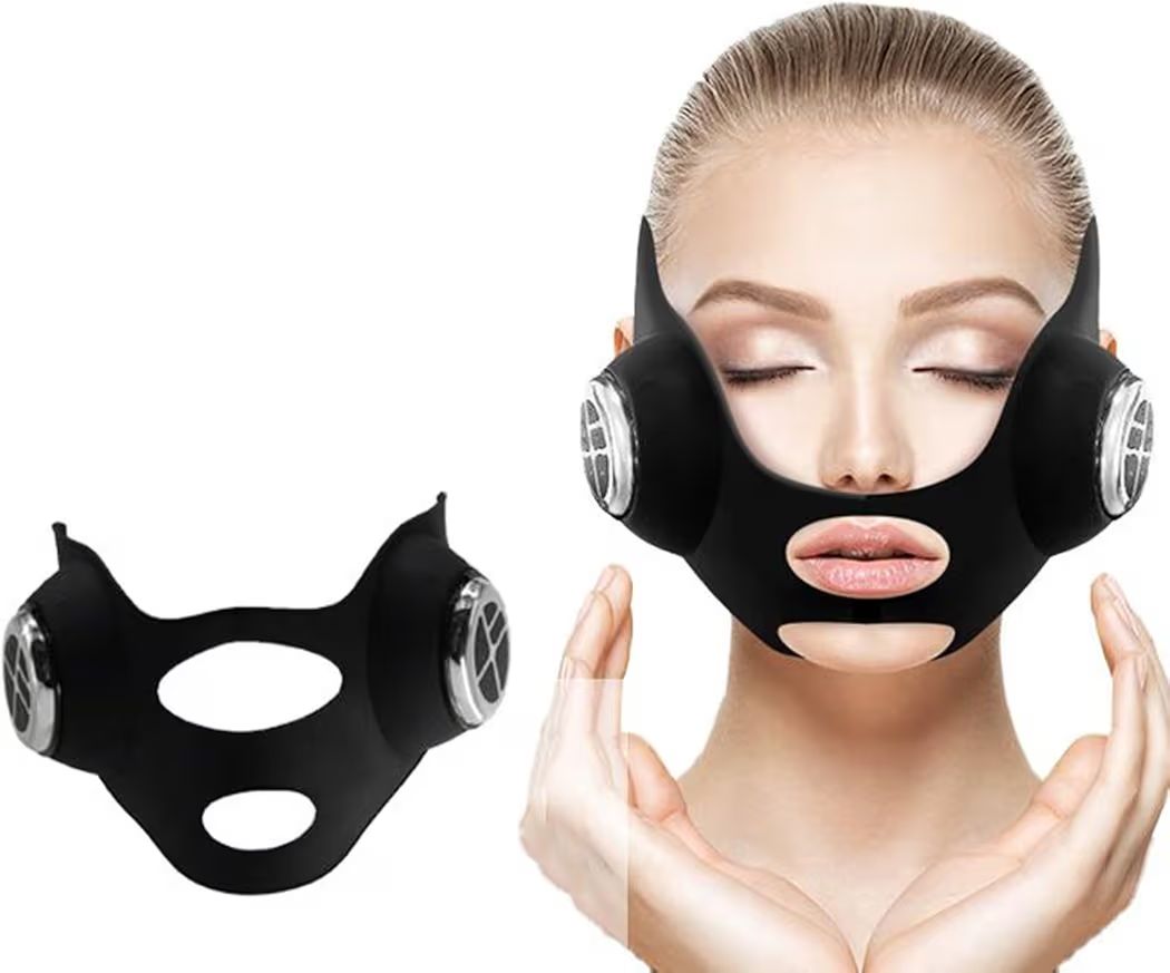 Electric Facial Mask EMS Microcurrent Vibration V-shaped