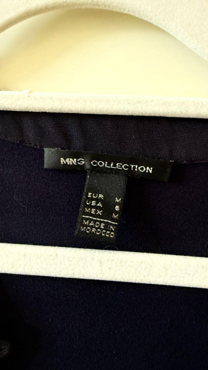 Mango Navy Loose Vest Medium photo 3