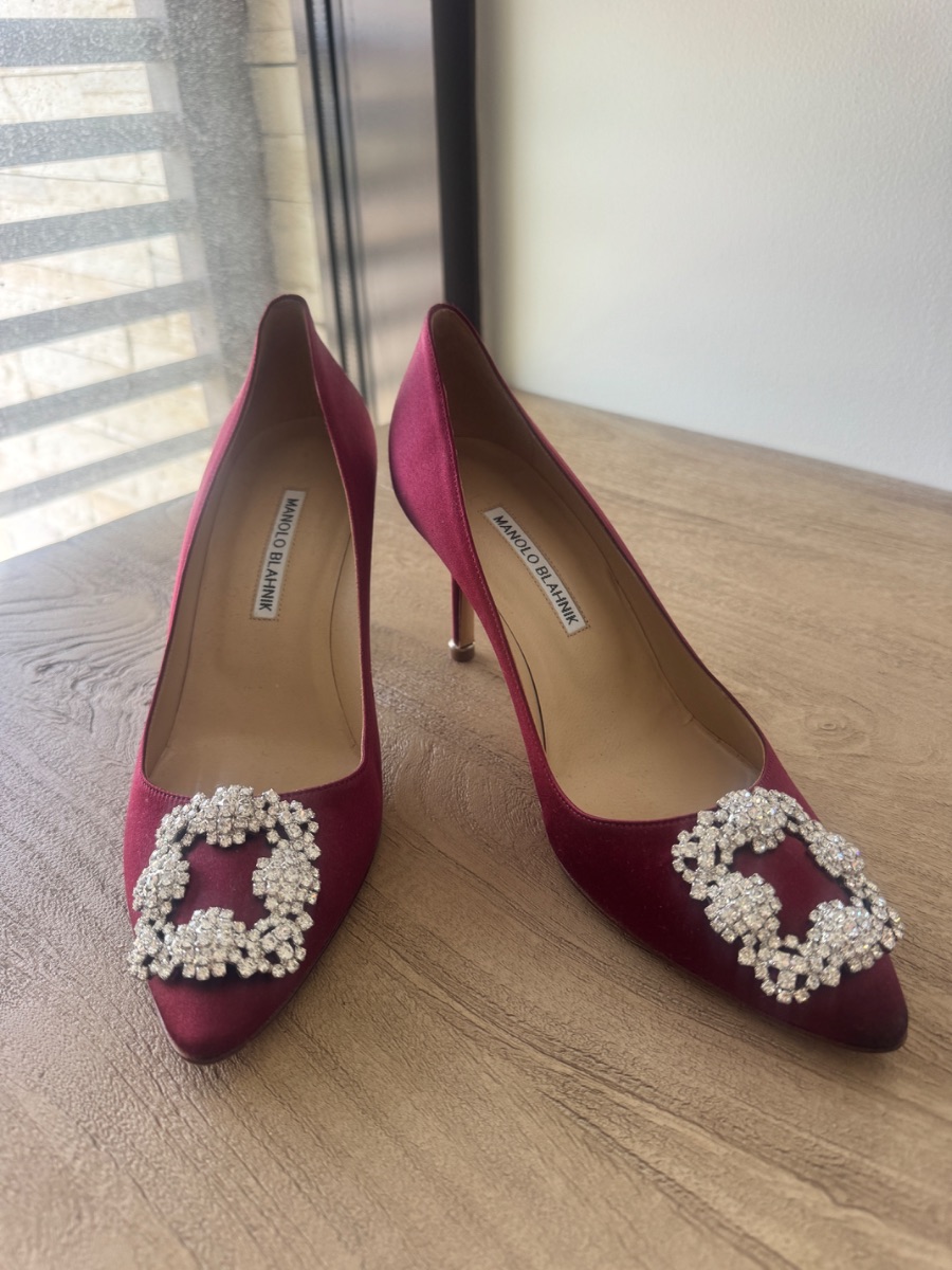 Manolo Blahnik Hangisi 70 Pump, EU 39