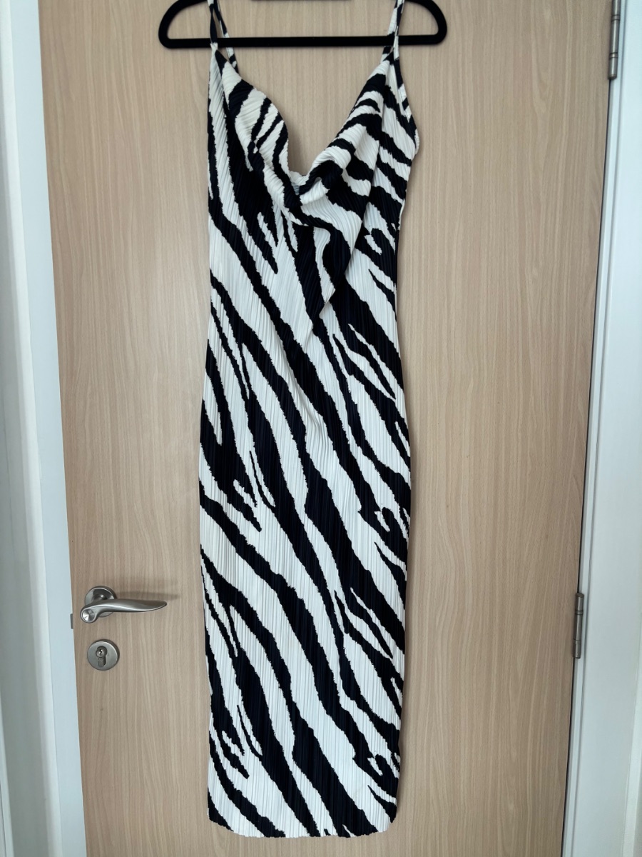 Zebra print PLT midi dress