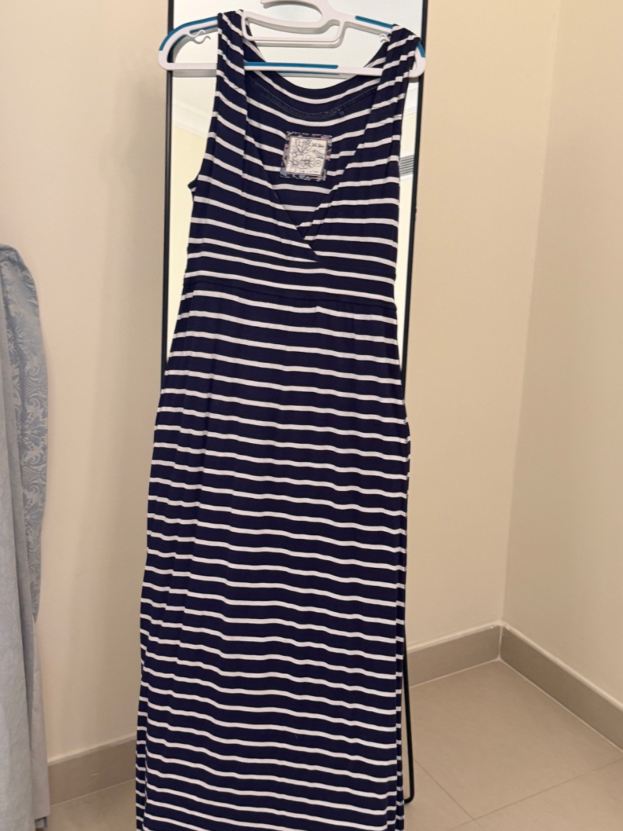 Fat Face Stripey long dress