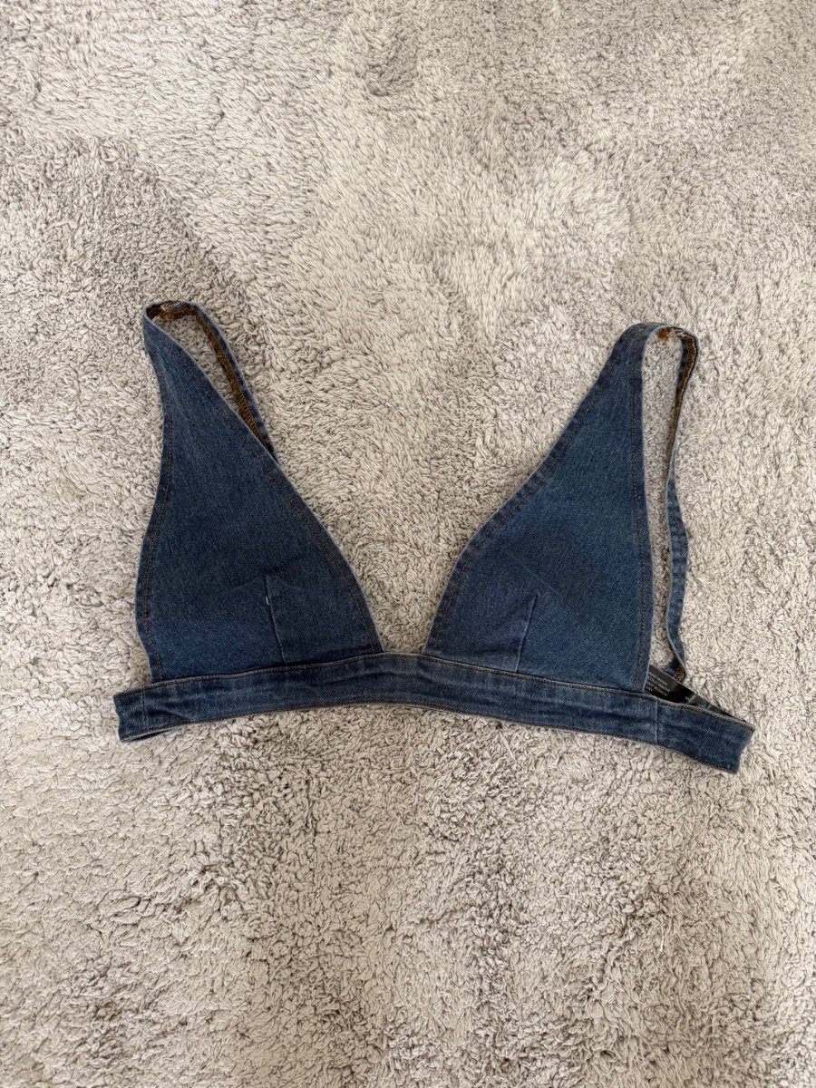 New denim bralette M - l