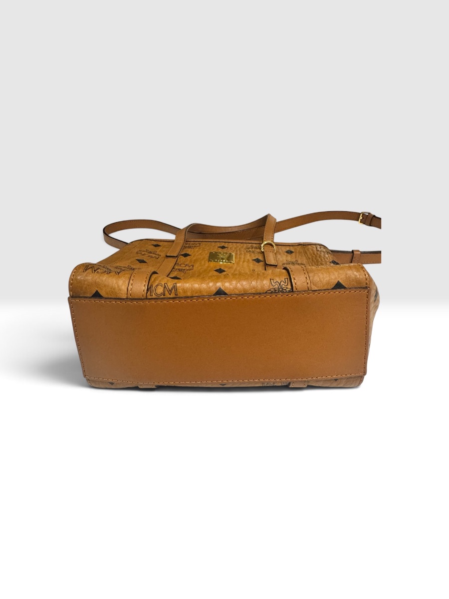 MCM Visetos Cognac Tote Bag | Medium Size | Excellent Condition photo 2