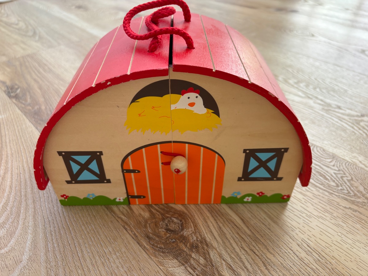 Wooden farm toy