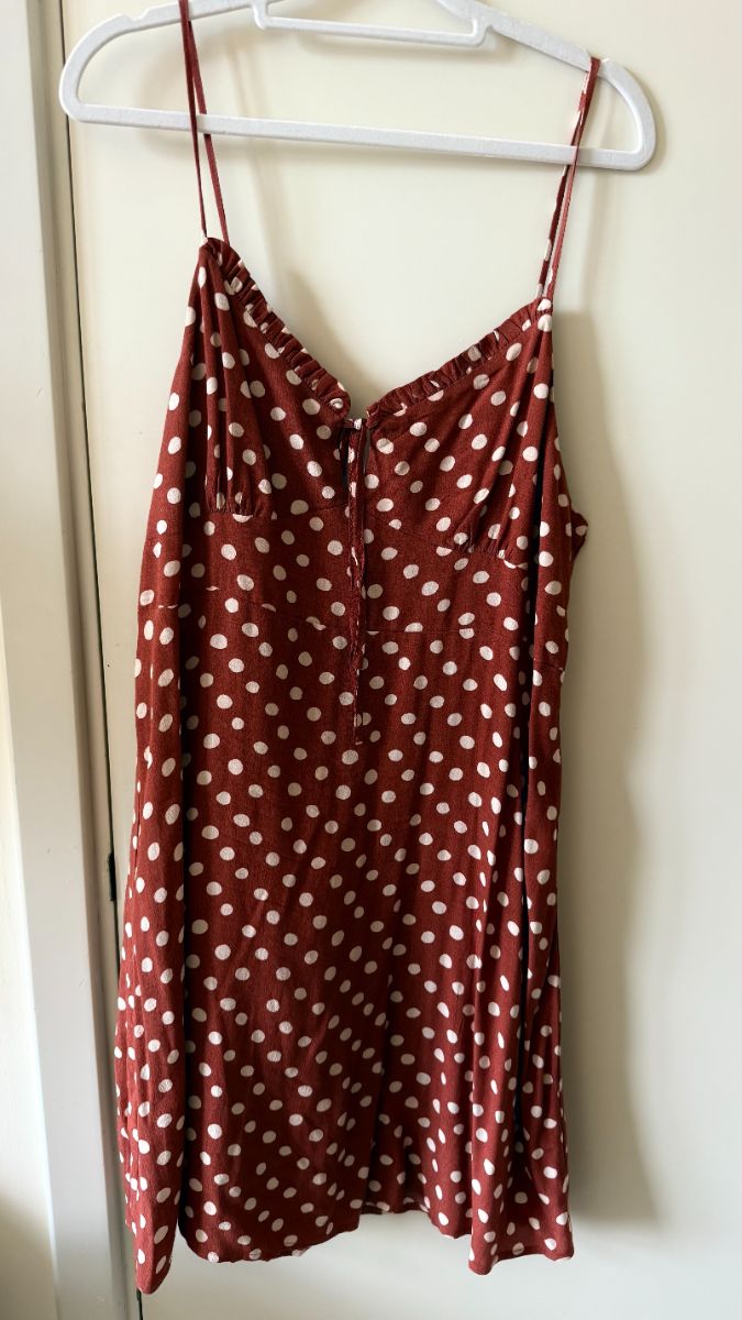 Mango Polka Dot Short Dress Large