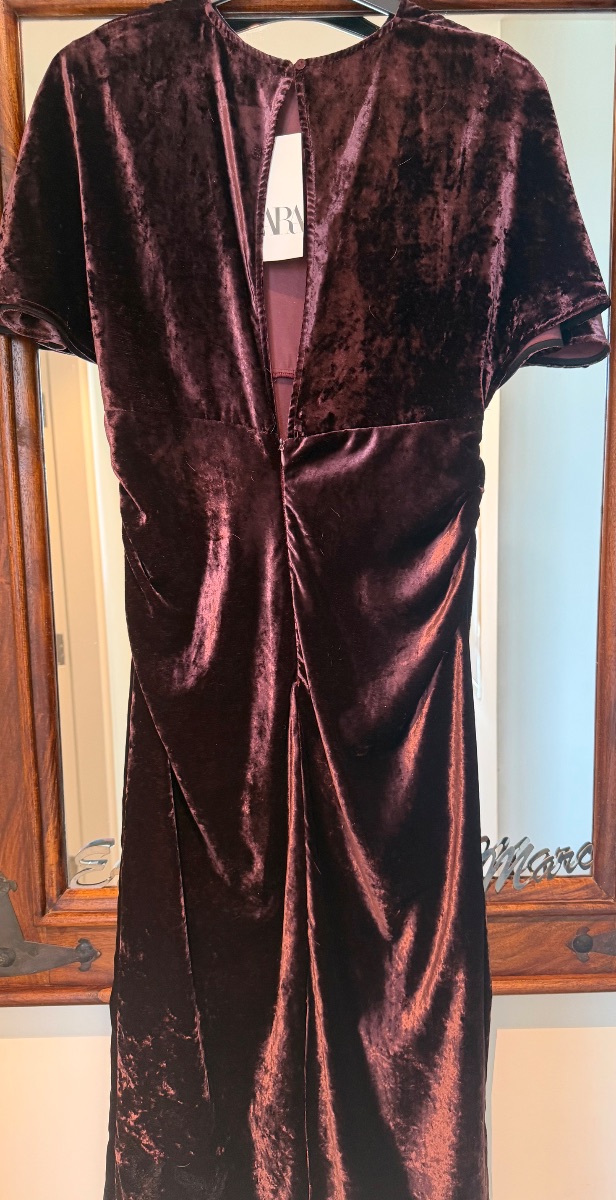 Zara Velvet dress photo 3