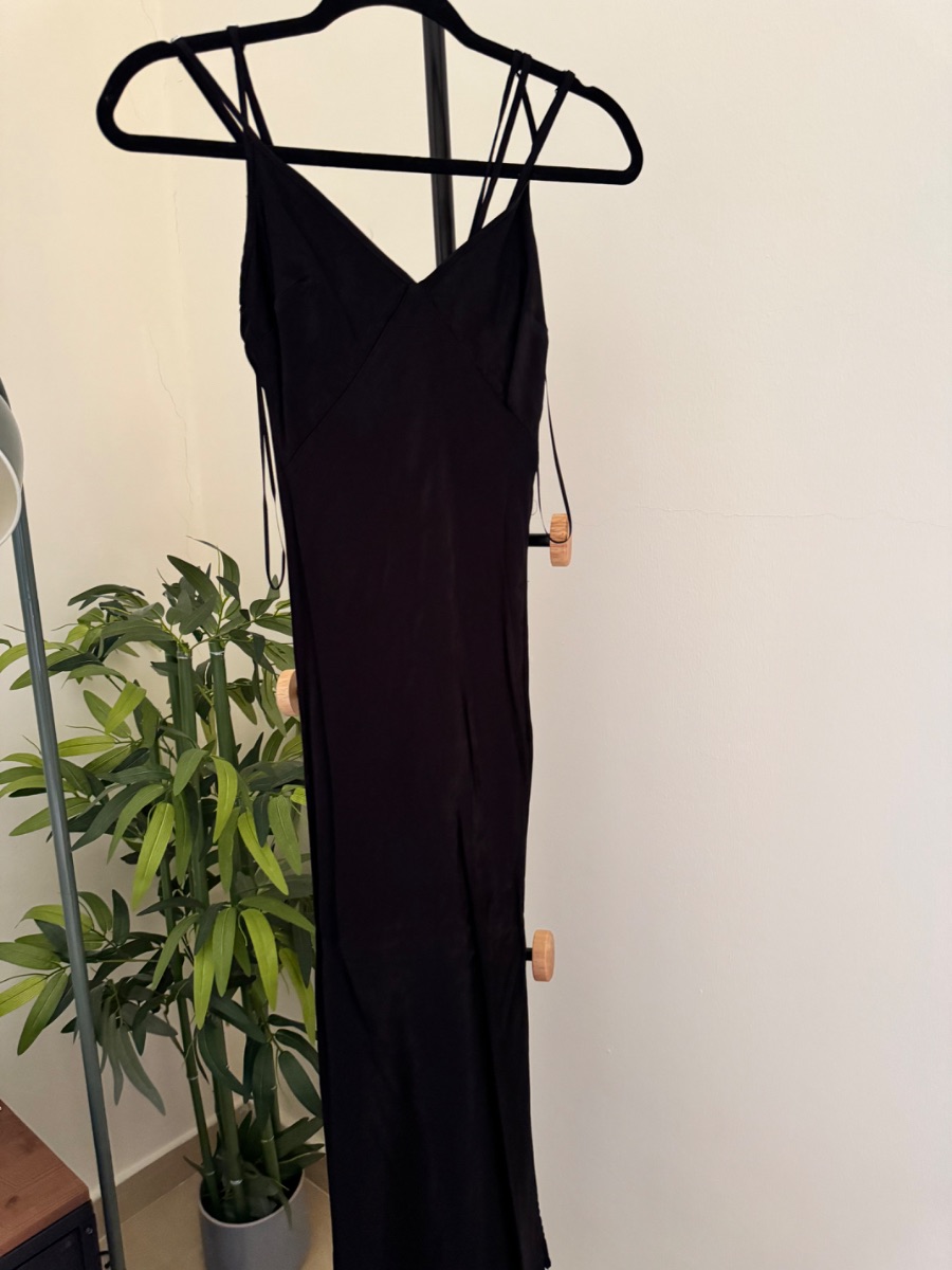 Bershka Black Slip Dress photo 2
