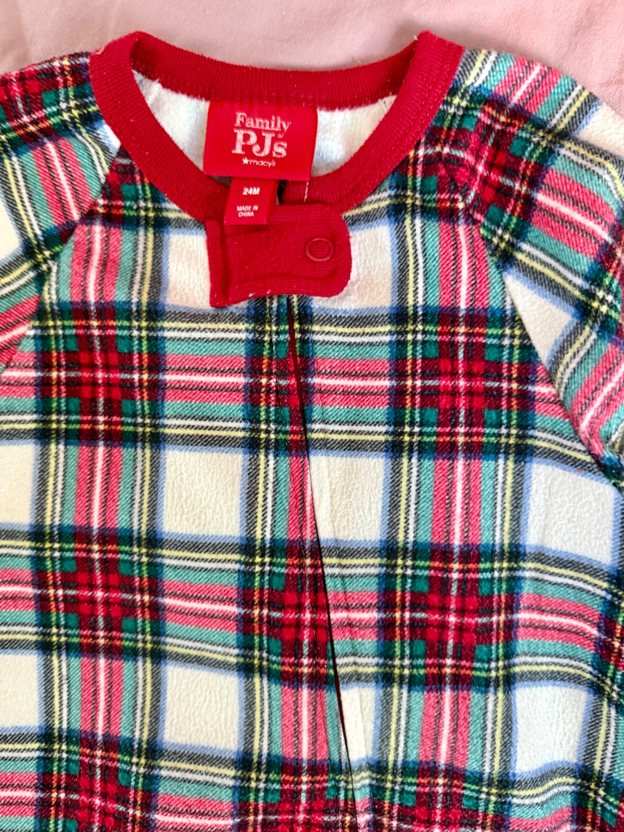 Cozy Christmas Plaid Baby Pajamas – Family PJs photo 2