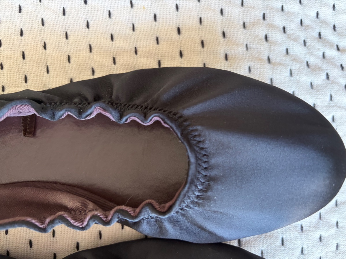 Next Satin Crunchy Ballet Flats - Sz 39 photo 3