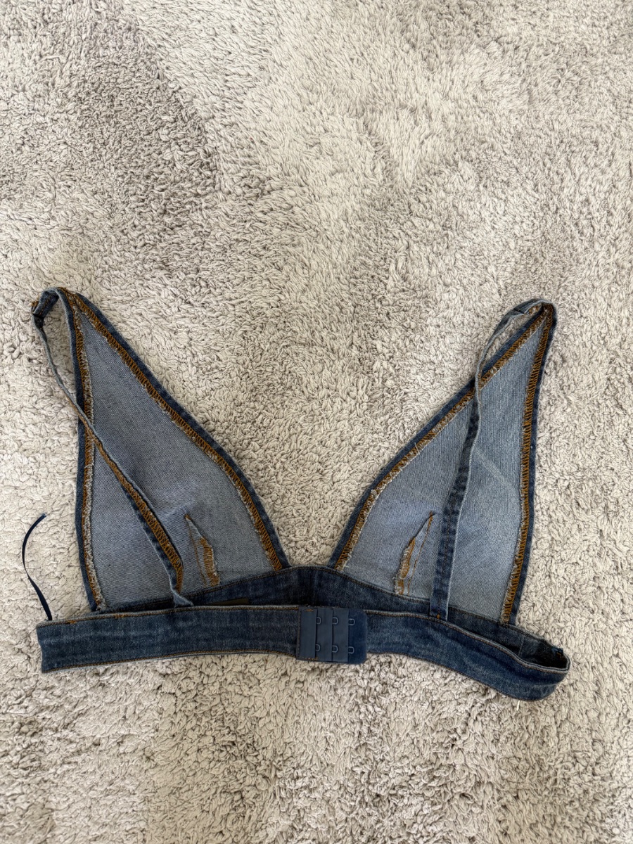 New denim bralette M - l photo 2