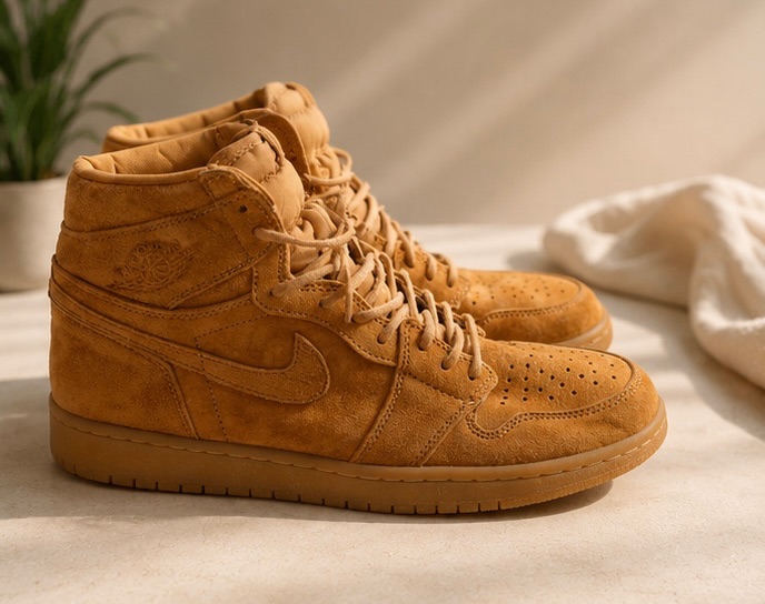 Air Jordan 1 Retro High OG Wheat Sneakers