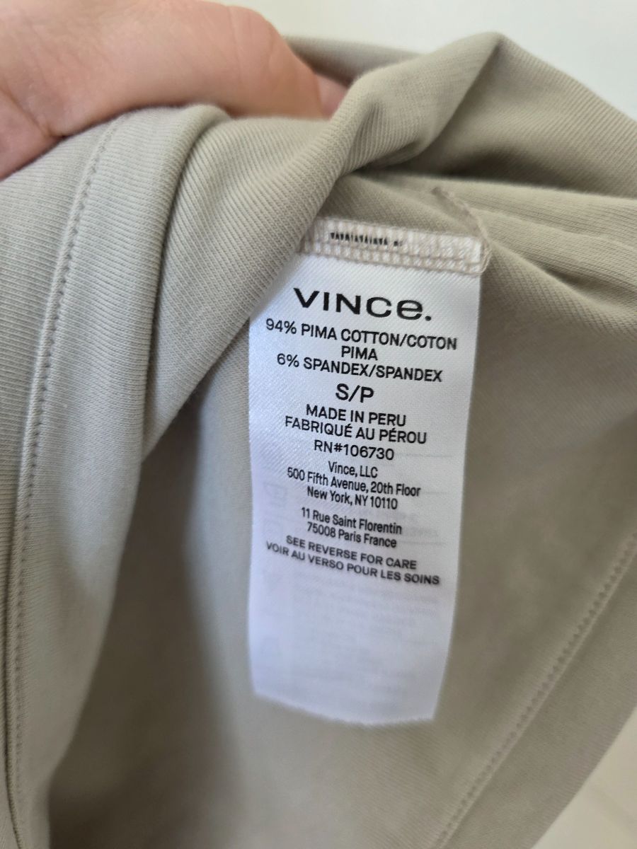 Vince Square neck t-shirt. Pima cotton. photo 3