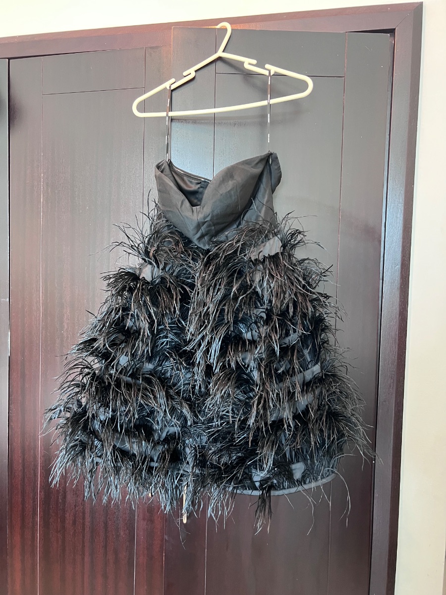 Vera moda feather dress S