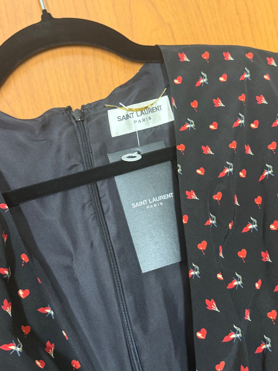 Saint Laurent Paris new Hearts dress photo 2