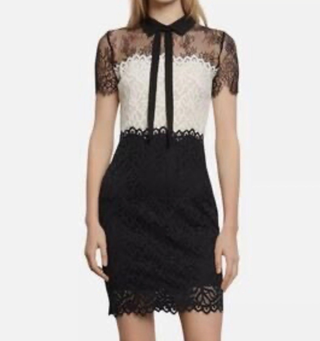 Sandro lace mini dress