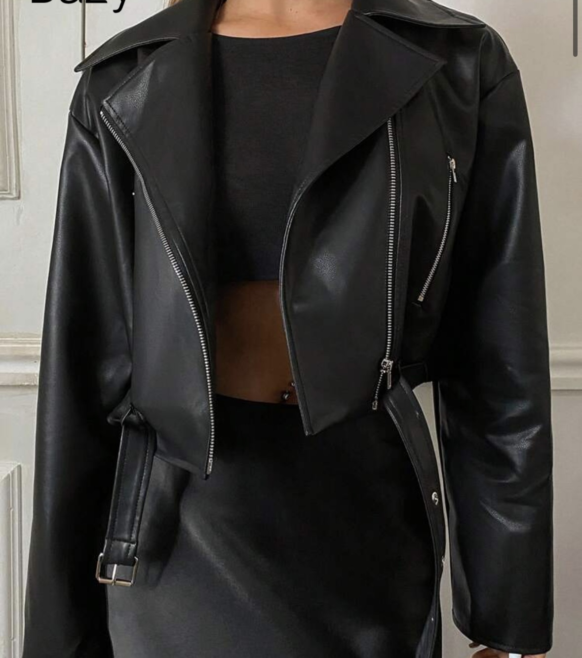 Shein Leather jacket photo 2