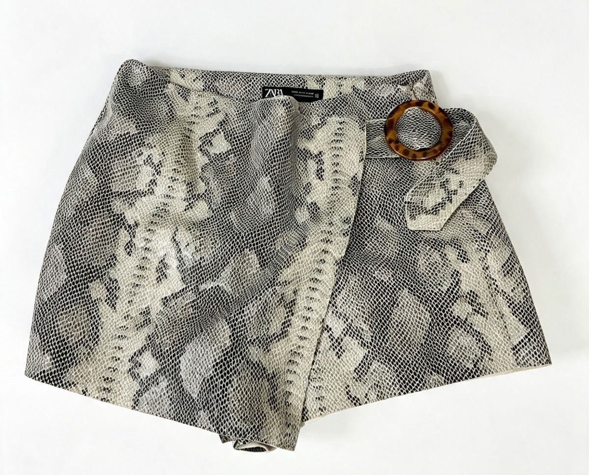 ZARA Snake Print Skirt