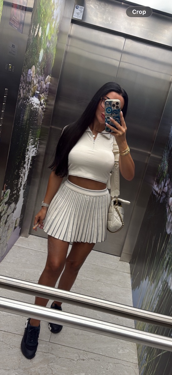 Oysho stretch activewear skort top coord XS & S