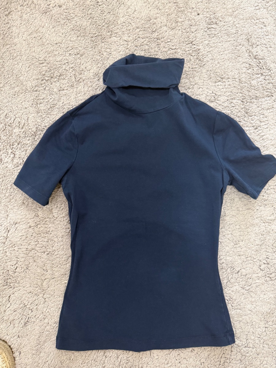 Kookai navy blue shortsleeve polishirt s-m