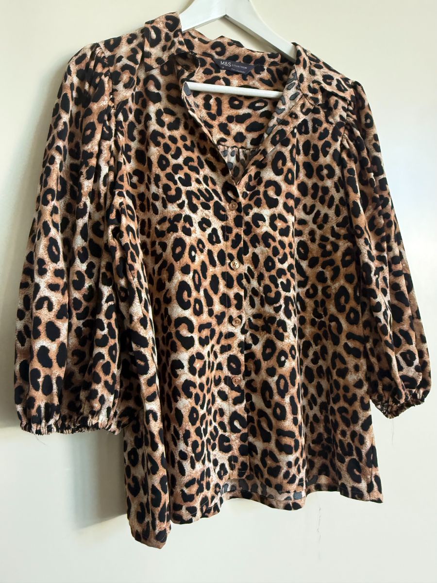 Marks & Spencer M&S Leopard Print 3/4 length Sleeve UK12