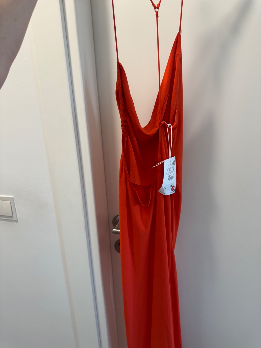 Pull&Bear Orange/red pull and bear maxi dress photo 2