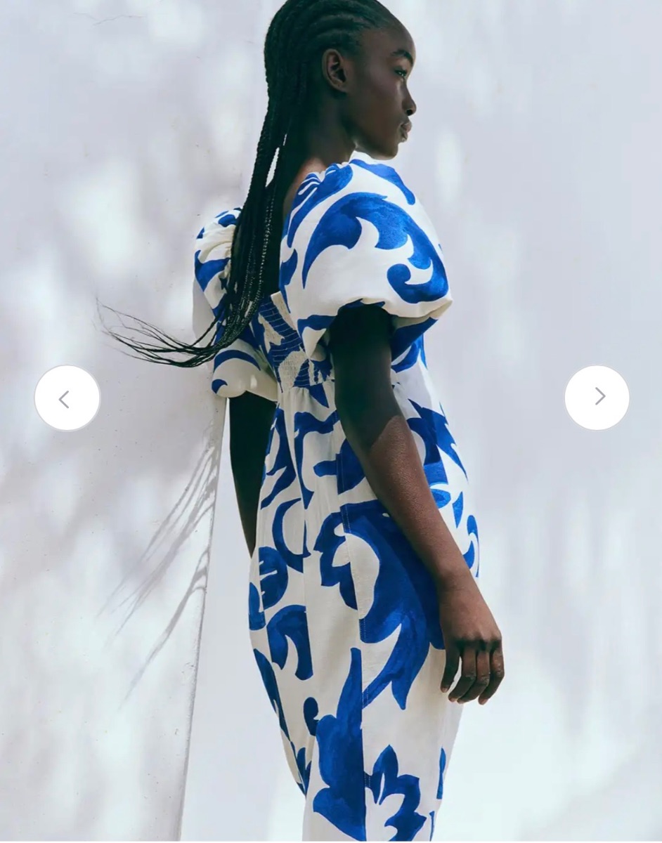 H&M HM Balloon Sleeve Dress Midi photo 2
