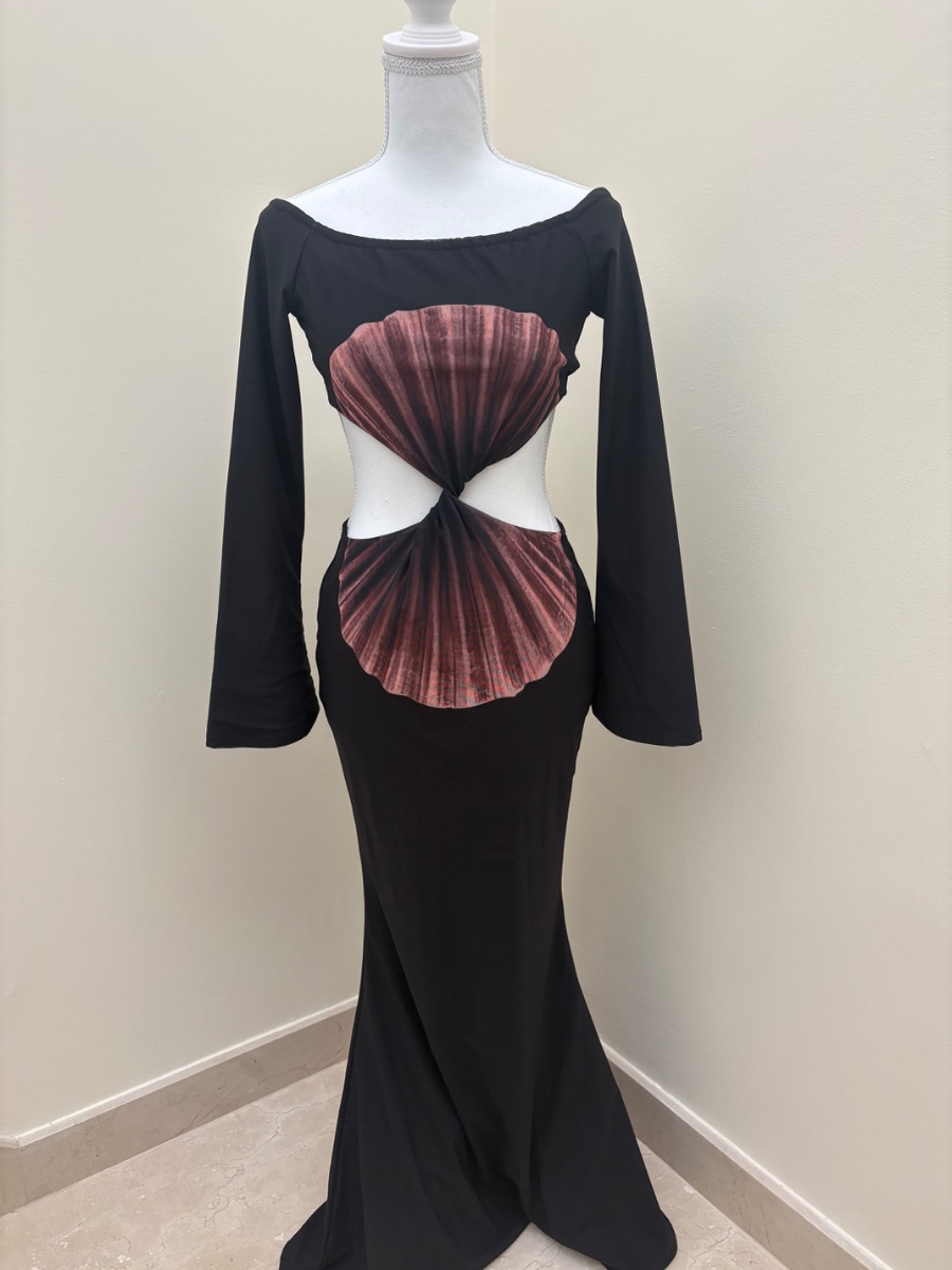 Murci SIREN OFF SHOULDER TWIST MAXI DRESS