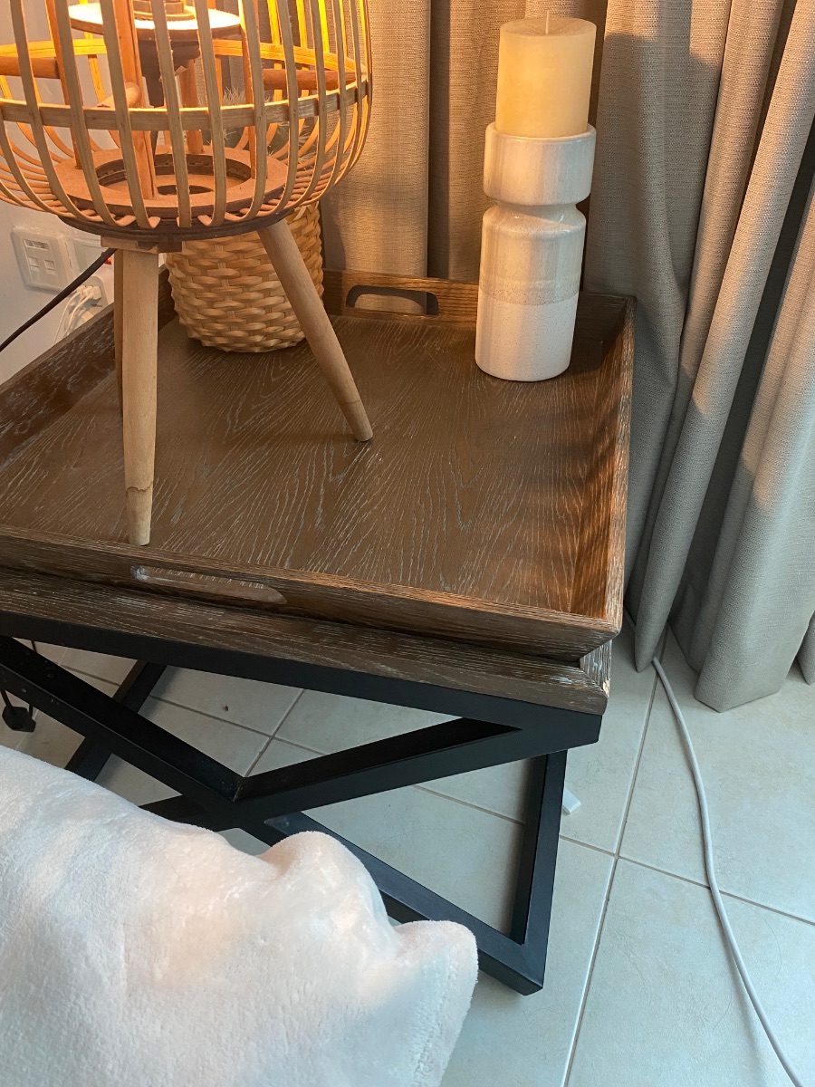 West elm tray side tables x 2