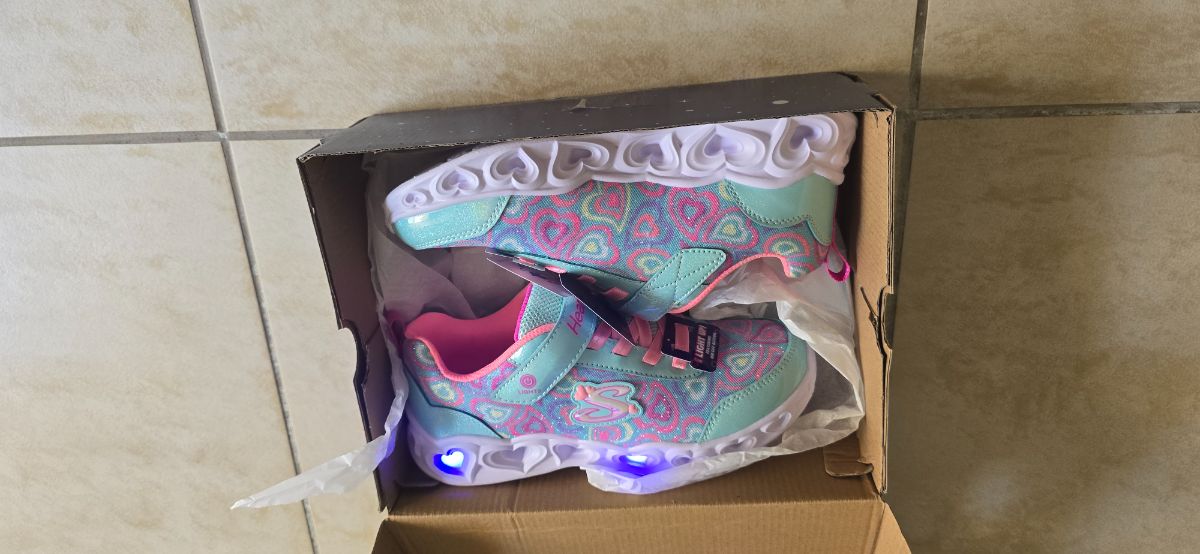 Brand New Heart and Lights Skechers photo 3