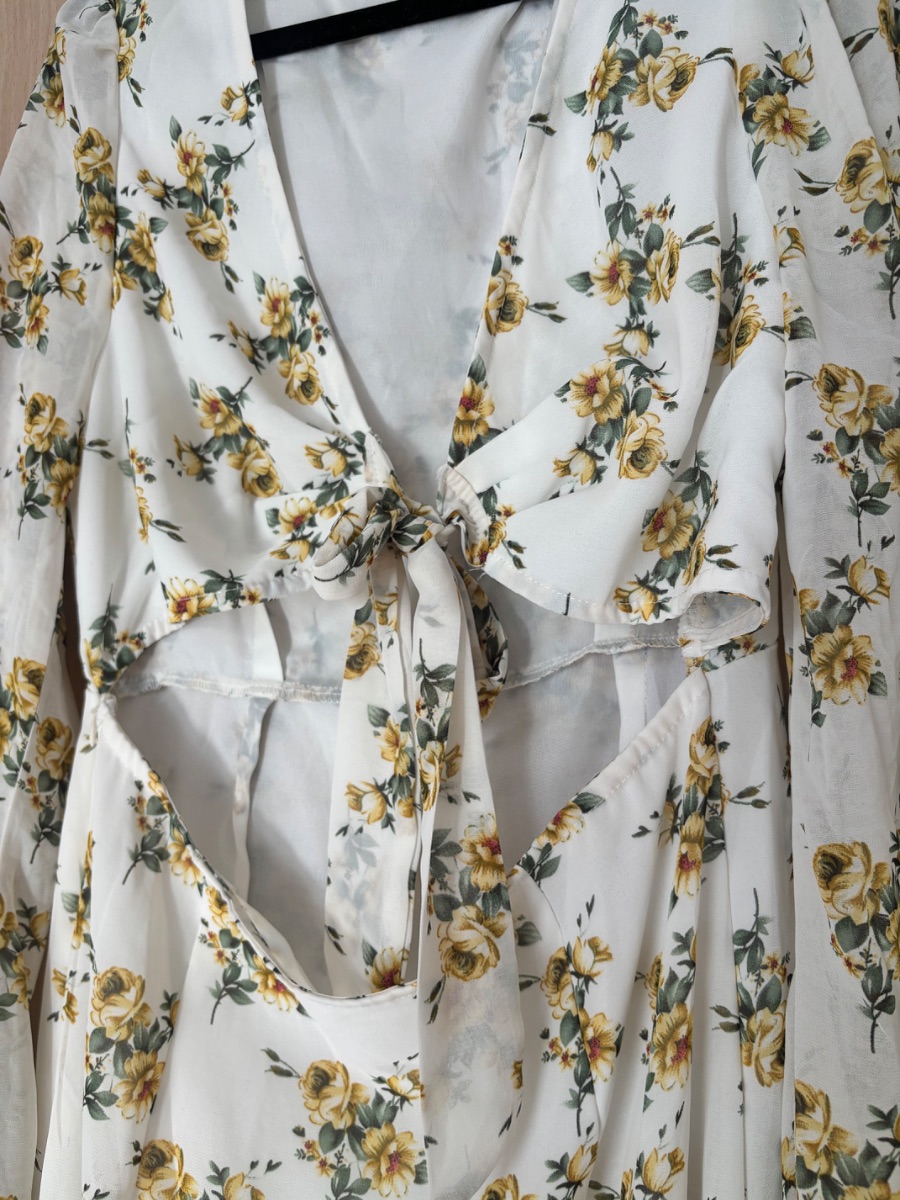 PLT Floral print cut out dress photo 2
