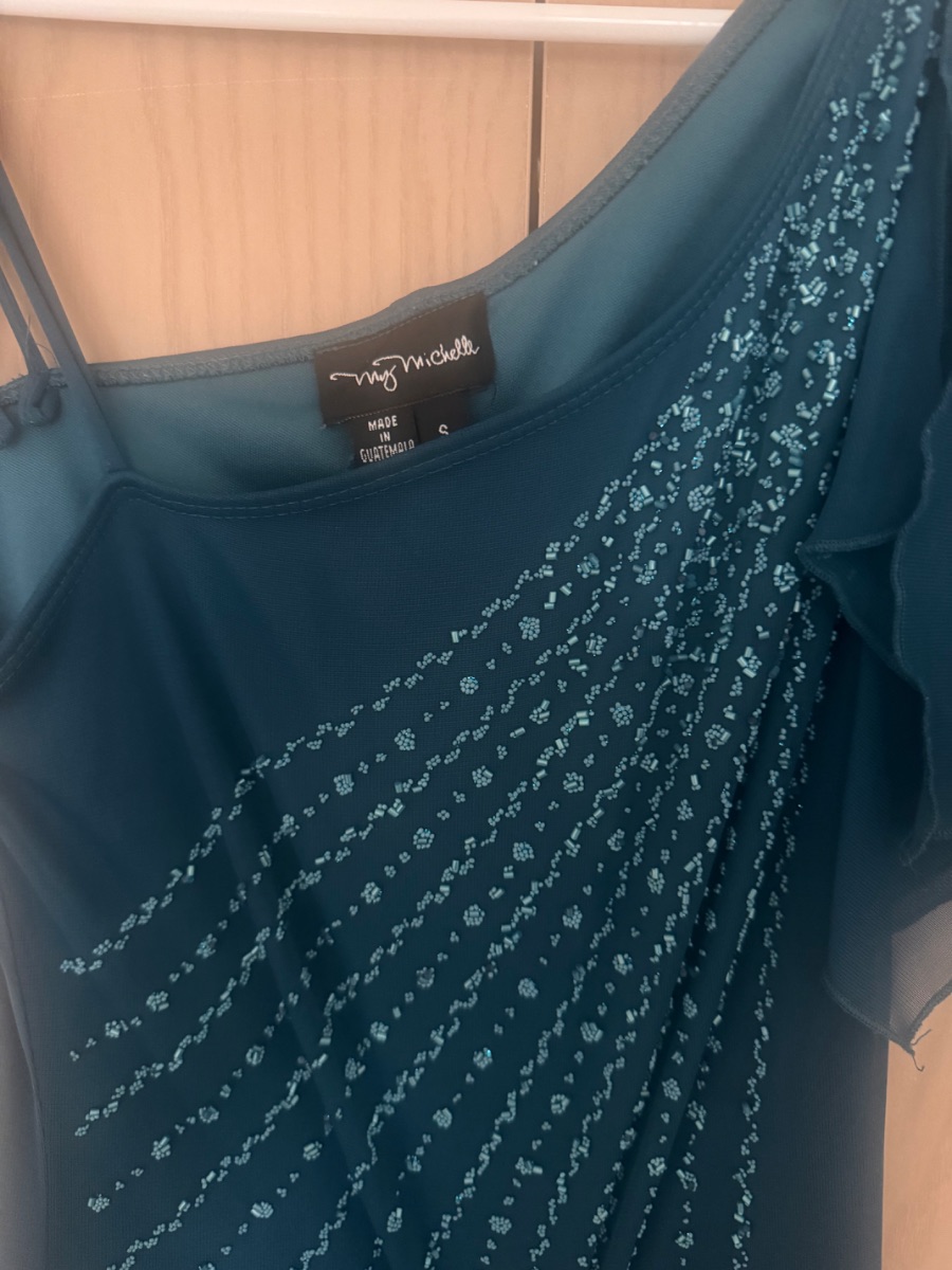 My Michelle evening dress with beaded bodice photo 3