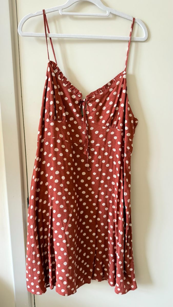 Mango Polka Dot Short Dress Large photo 3