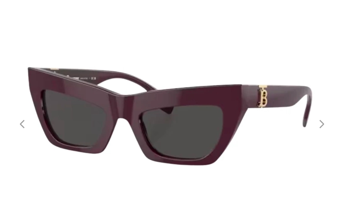 NEW: Burberry sunglasses burgundy and grey lenses
