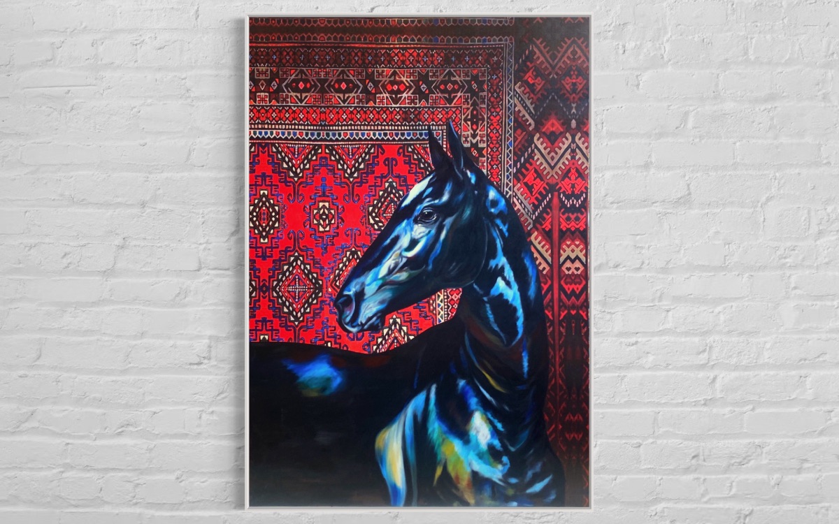 Painting horse 180 x 120cm photo 3