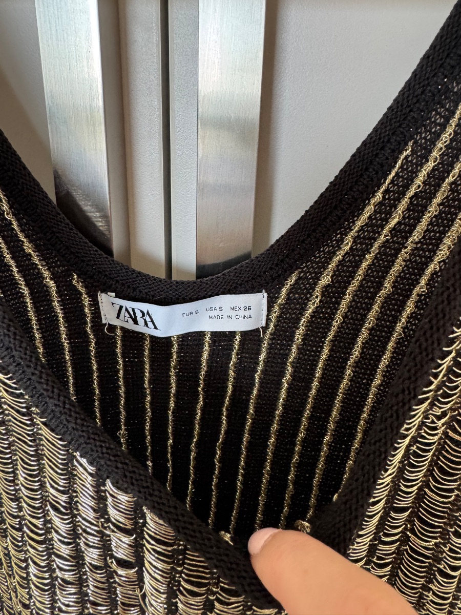 Zara women’s crochet vest photo 3