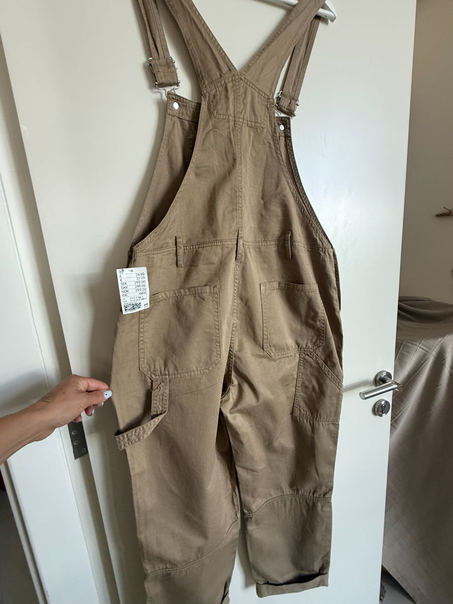 H&M Sand Dungarees with tags UK14 photo 2