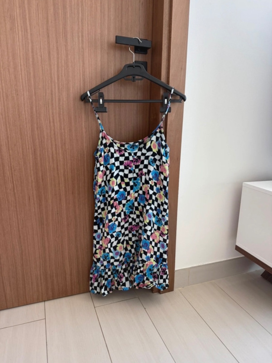 Collusion Checkboard Vest Mini Dress photo 2